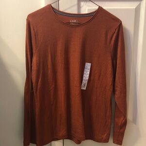 Croft & Barrow Women's Rust Long Sleeve Tee